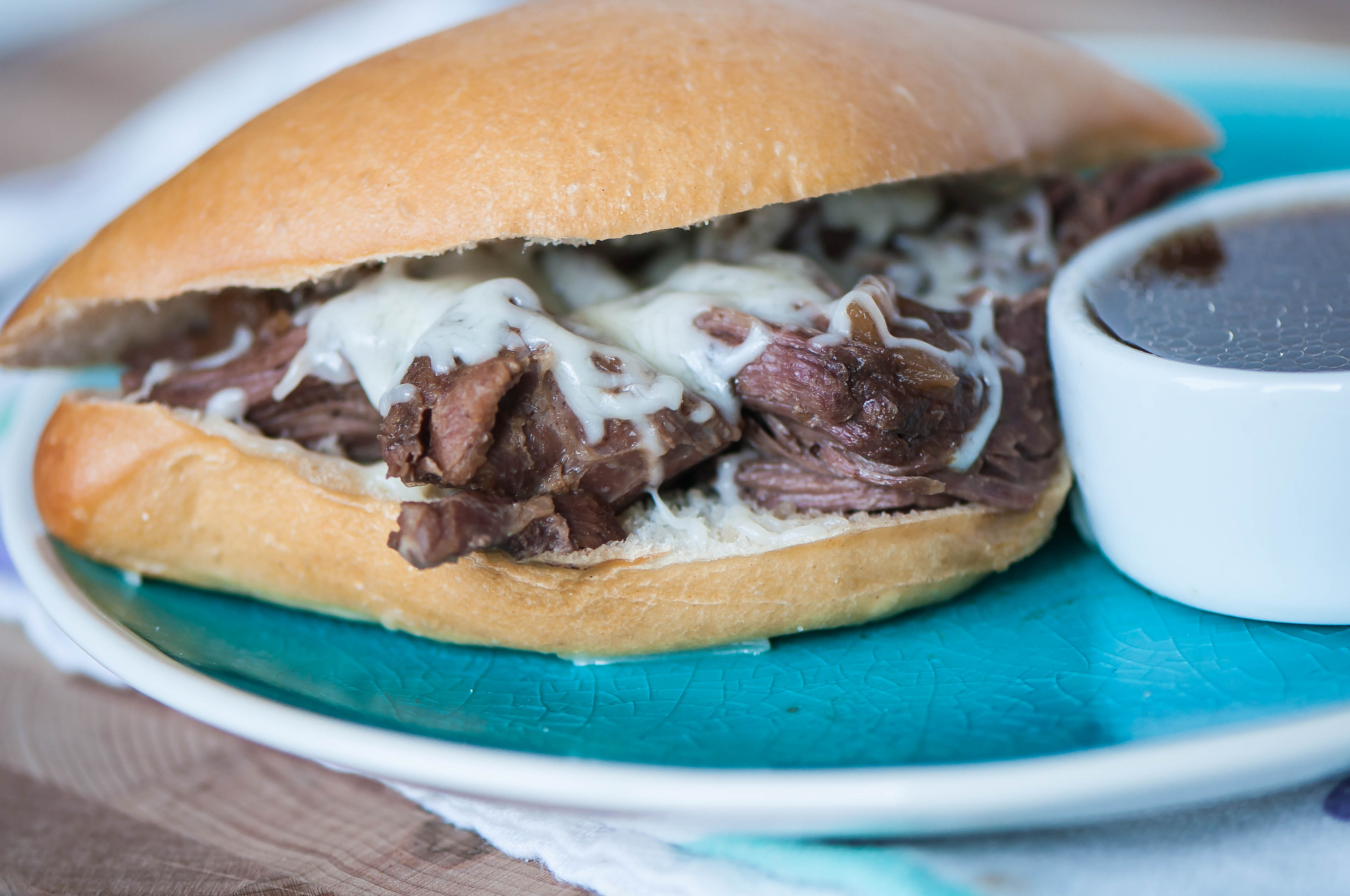 Slow Cooker Shredded French Dips Meg's Everyday Indulgence