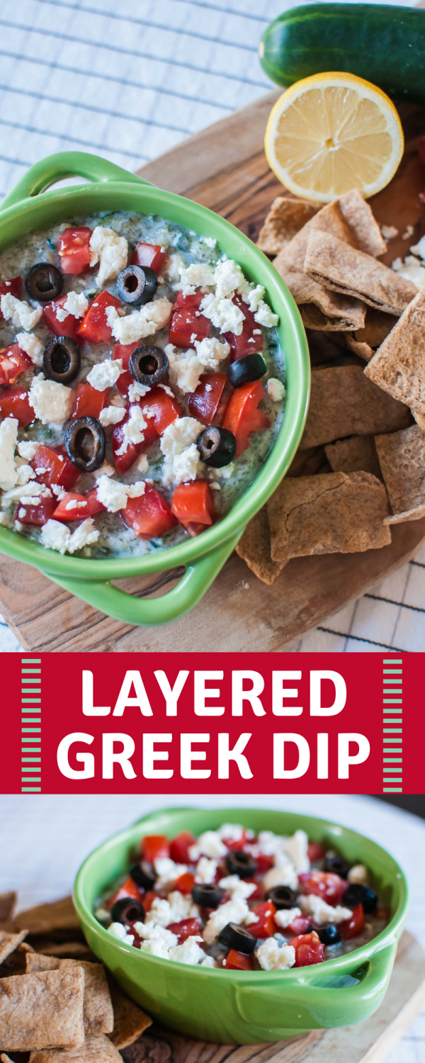 Layered Greek Dip - Meg's Everyday Indulgence