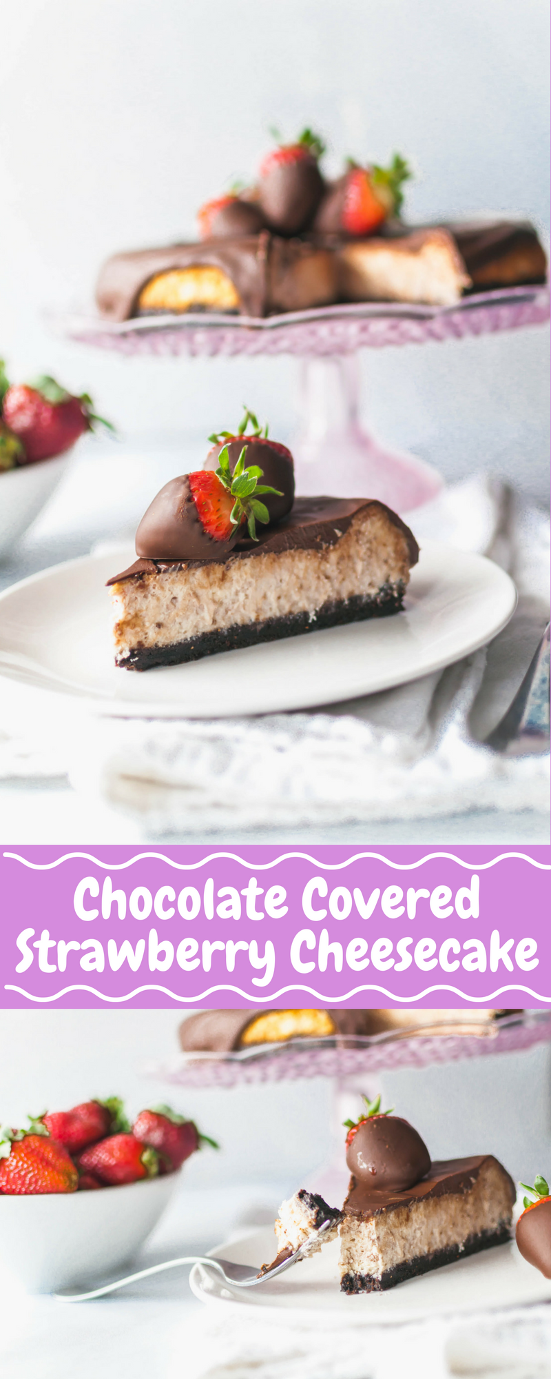 Chocolate Covered Strawberry Cheesecake - Meg's Everyday Indulgence