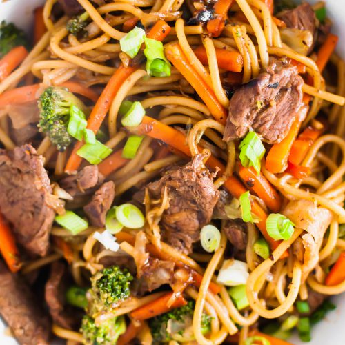 Beef Lo Mein - Meg's Everyday Indulgence