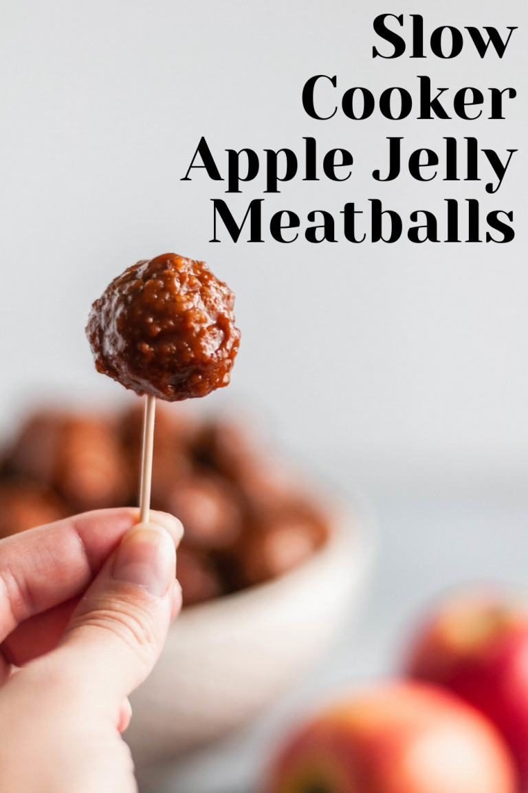 Slow Cooker Apple Jelly Meatballs - Meg's Everyday Indulgence