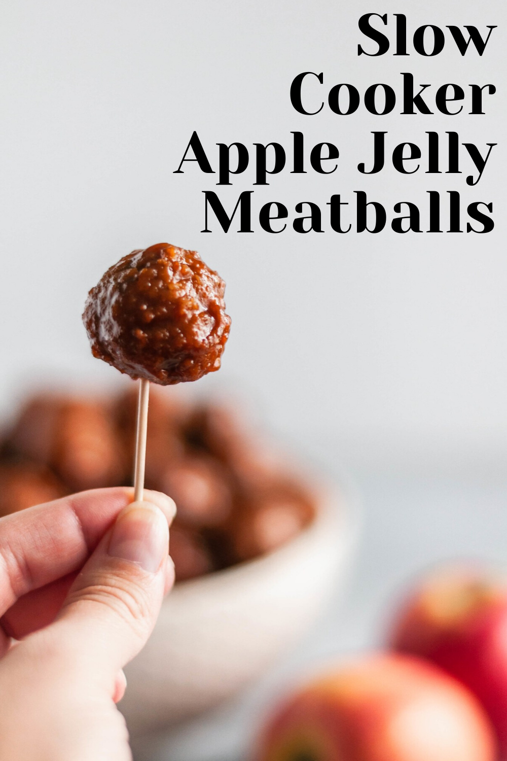 Slow Cooker Apple Jelly Meatballs - Meg's Everyday Indulgence
