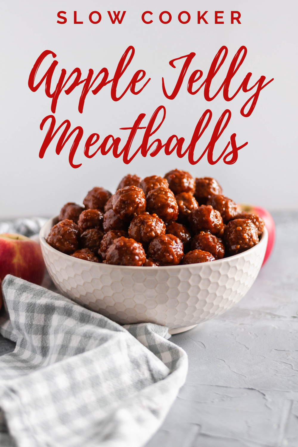 Slow Cooker Apple Jelly Meatballs - Meg's Everyday Indulgence