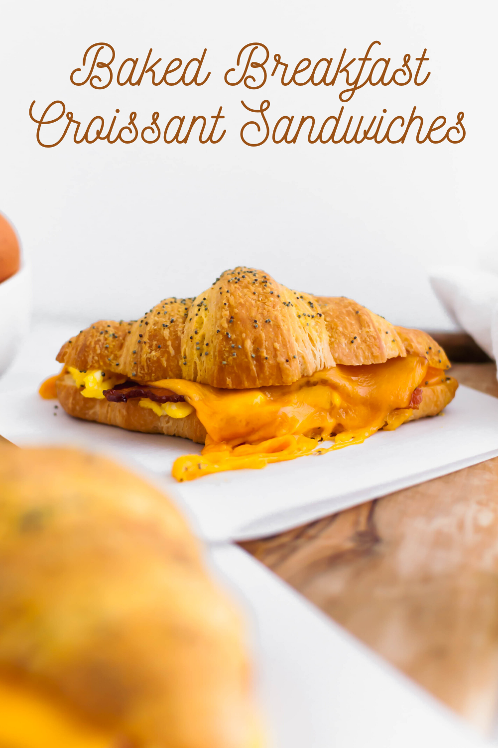 Baked Breakfast Croissant Sandwiches - Meg's Everyday Indulgence