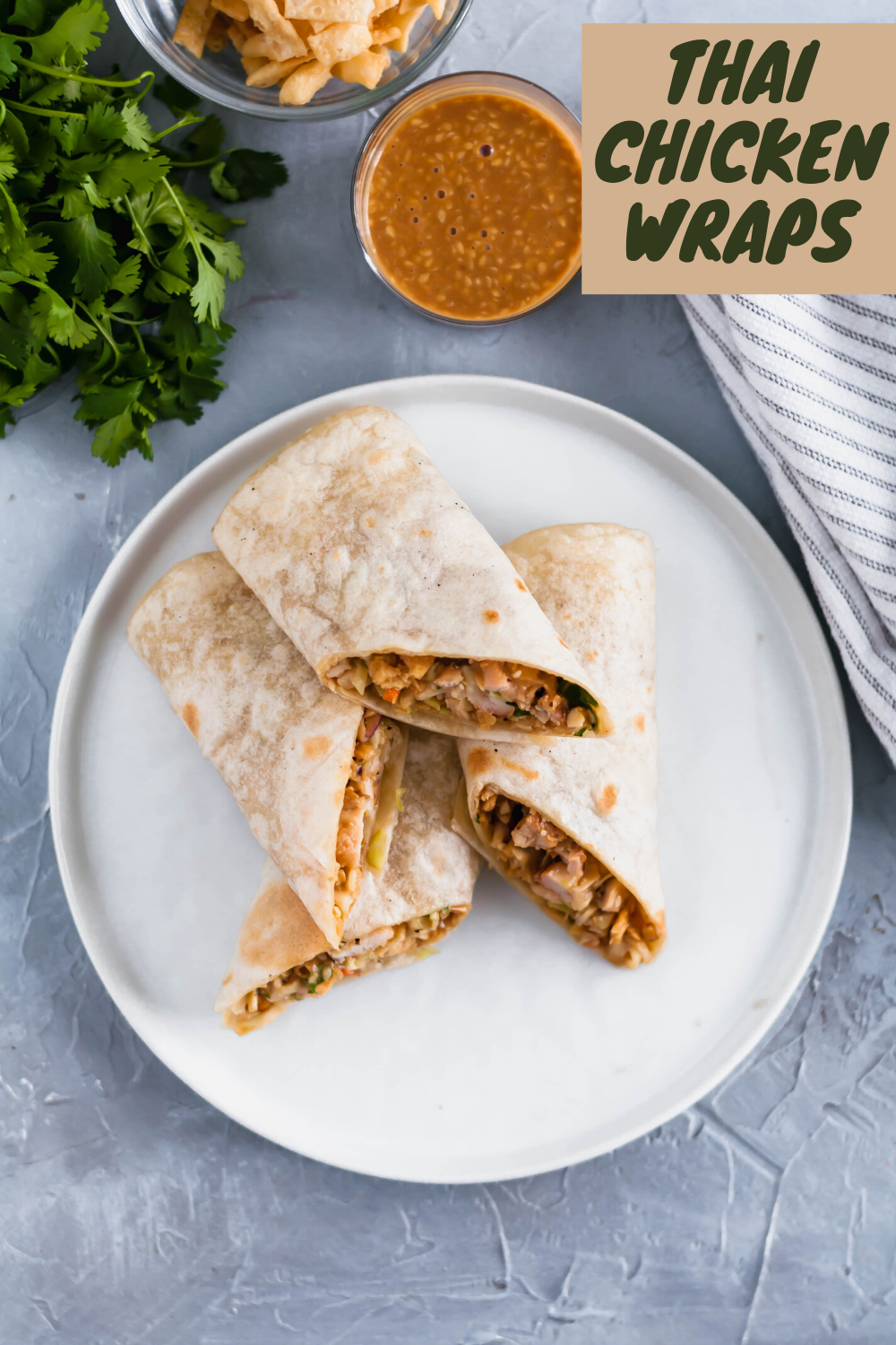 Thai Chicken Wraps Megs Everyday Indulgence 7098